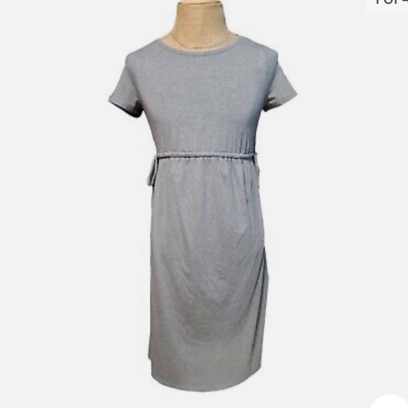 (XL)- Isabel Maternity by Ingrid & Isabel Women's Tie Waist Dress - Picture 3 of 11